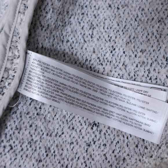 MANGO NWT Belted Wool Blend Justin Jacket Grey Long Sleeve Unlined Women's XS - Picture 7 of 11